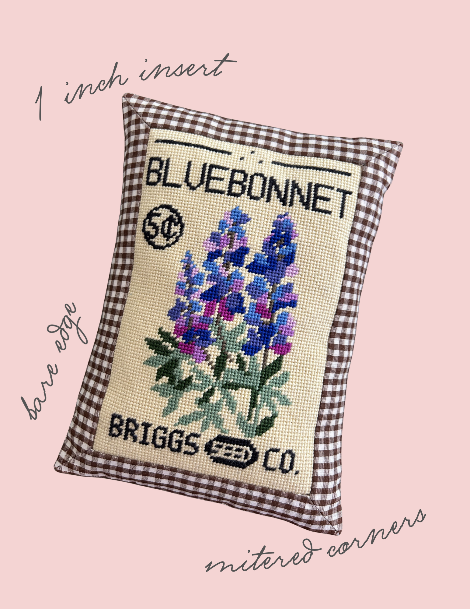 Needlepoint Pillow Finishing- Knife Edge Pillow
