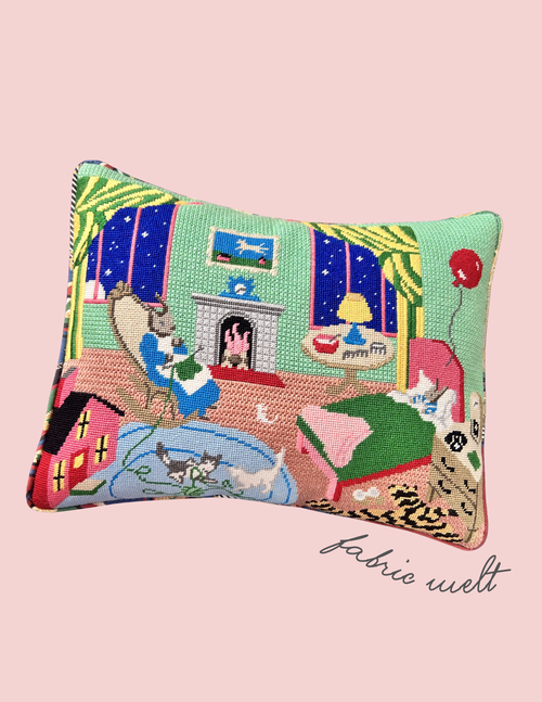 Needlepoint Pillow Finishing- Knife Edge Pillow