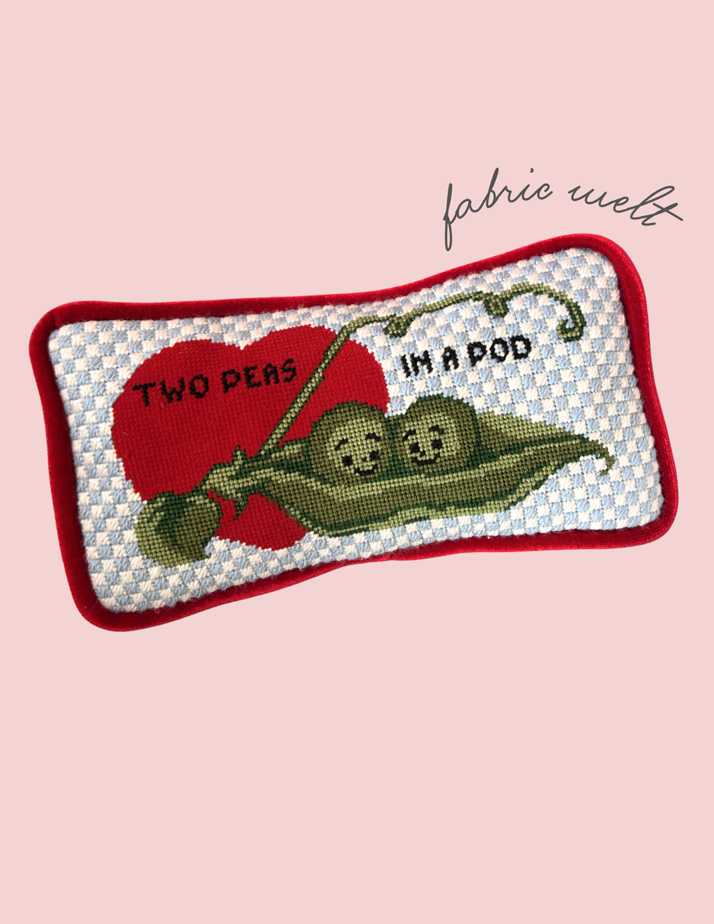 Needlepoint knife edge pillow with cording trim — professional finishing by Final Curtain Finishing Company