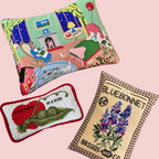 Custom needlepoint knife edge pillow professionally finished in New York City
