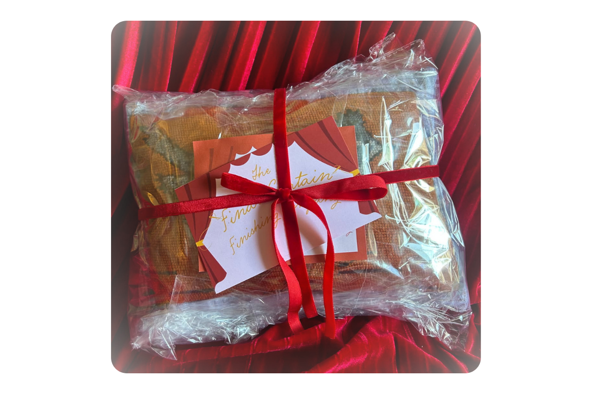 Finished and Packaged Needlepoint Pillow