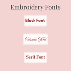 Embroidery Fonts for Stockings